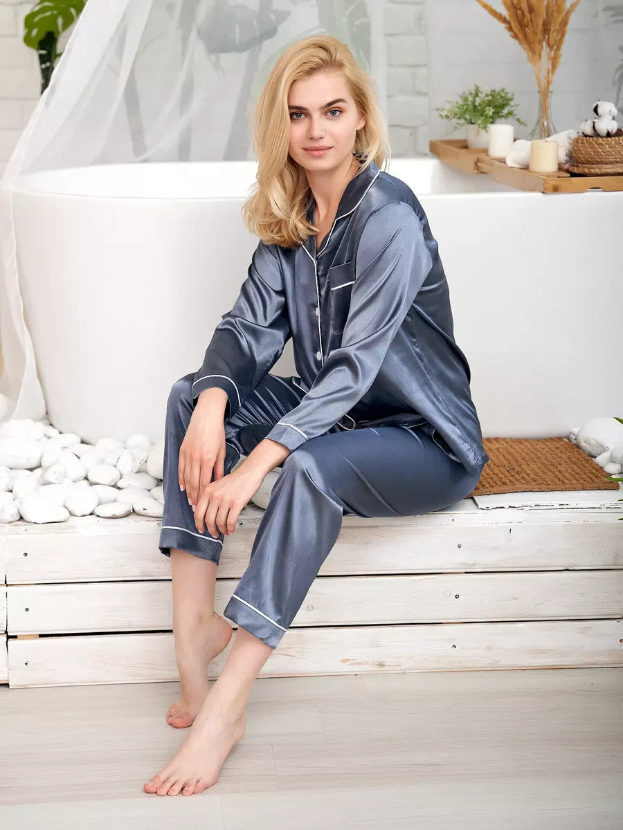 Ottavia — Pyjama satin & passepoil