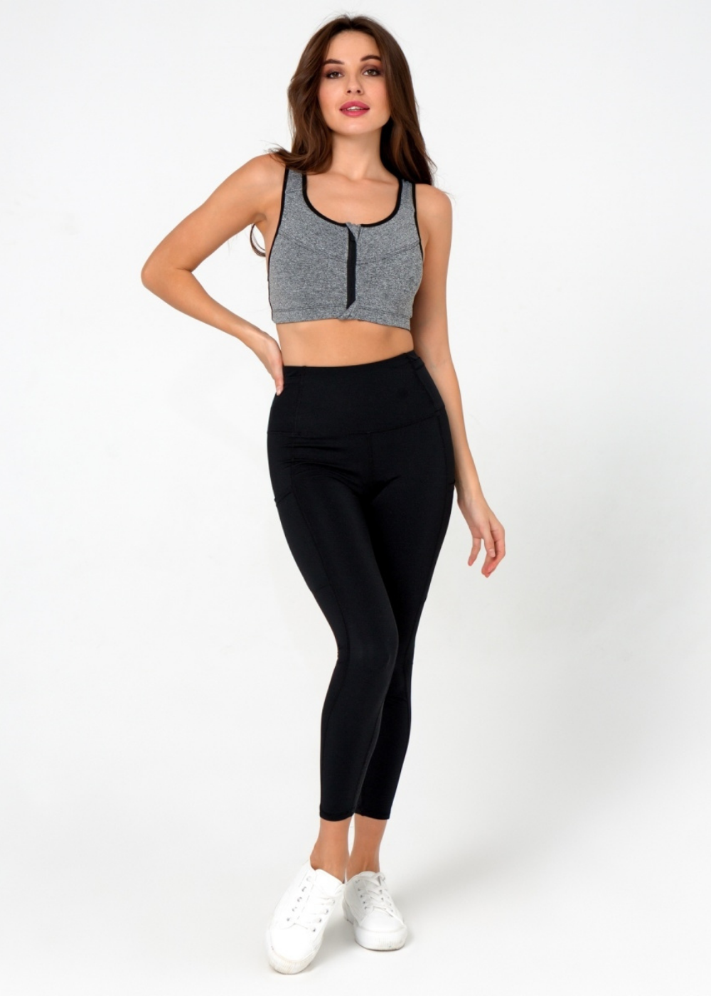 Athéna — Brassière sport zippée