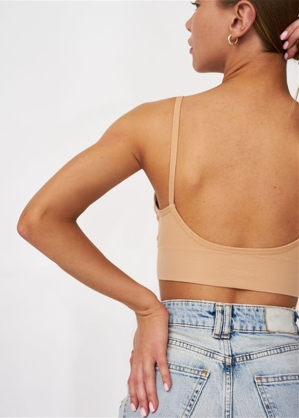 Isilde — Brassière côtelée minimaliste