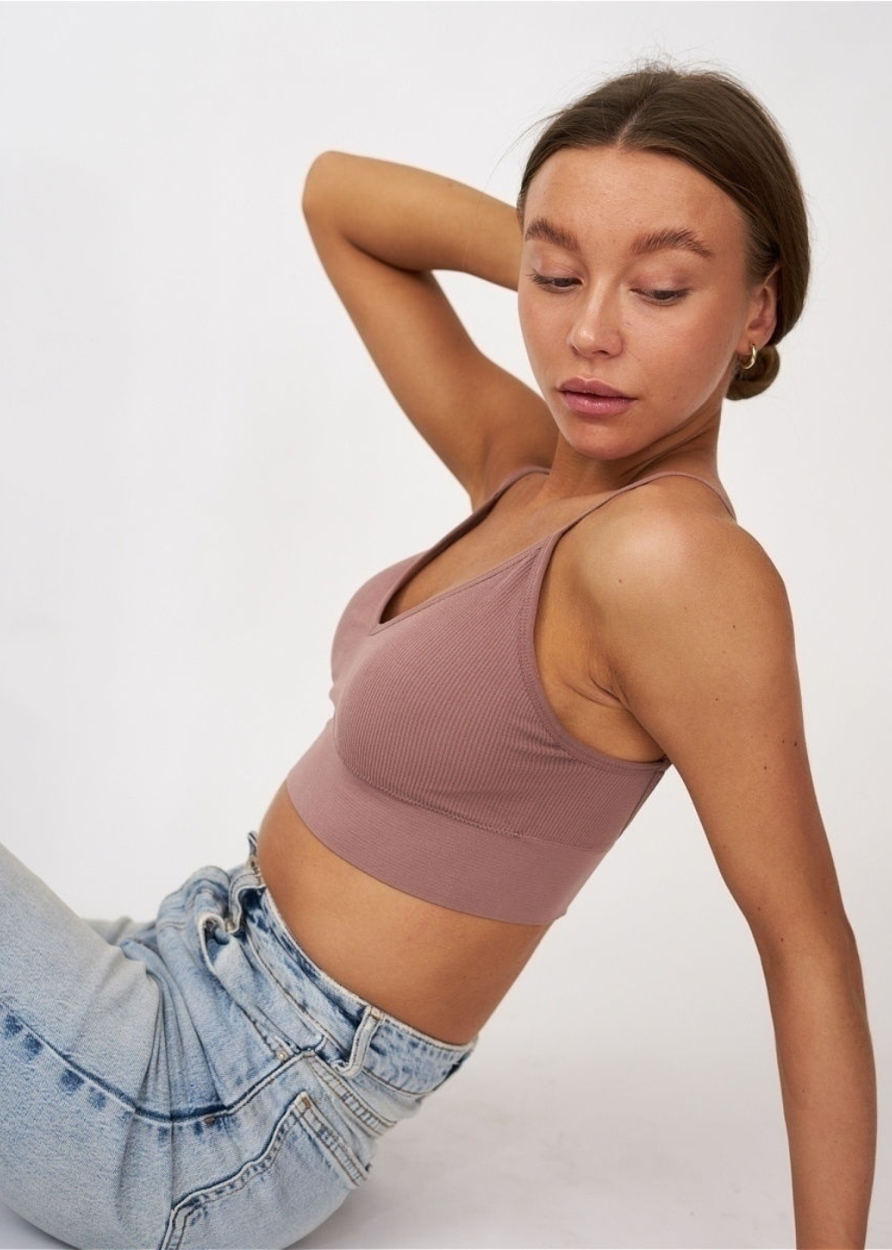 Isilde — Brassière côtelée minimaliste