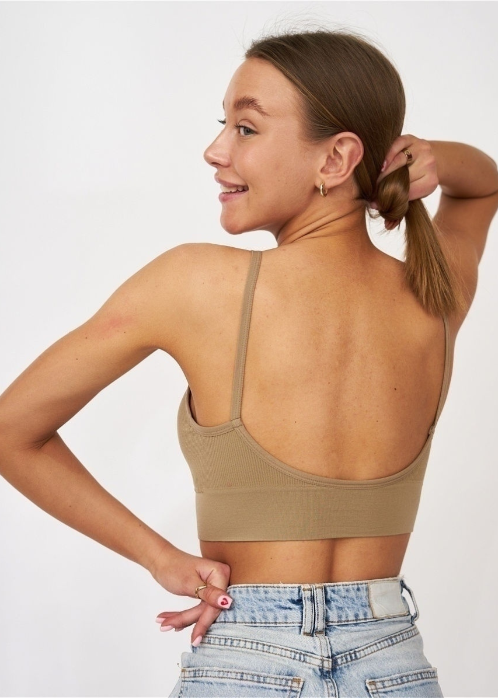 Isilde — Brassière côtelée minimaliste