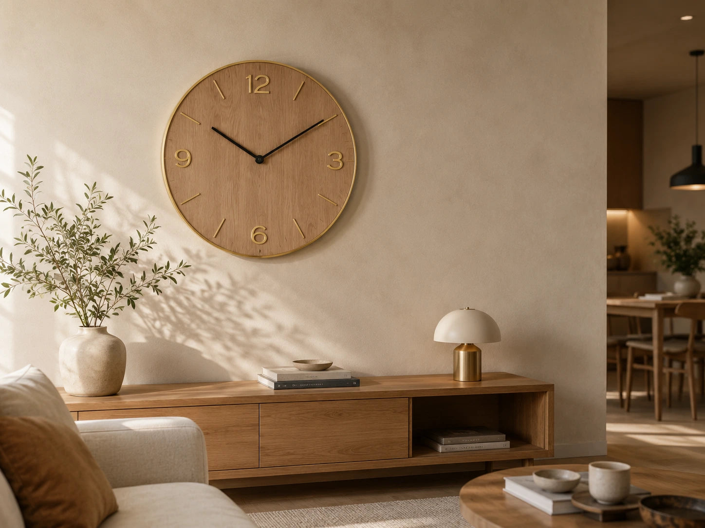 Horloge murale dans un intérieur élégant