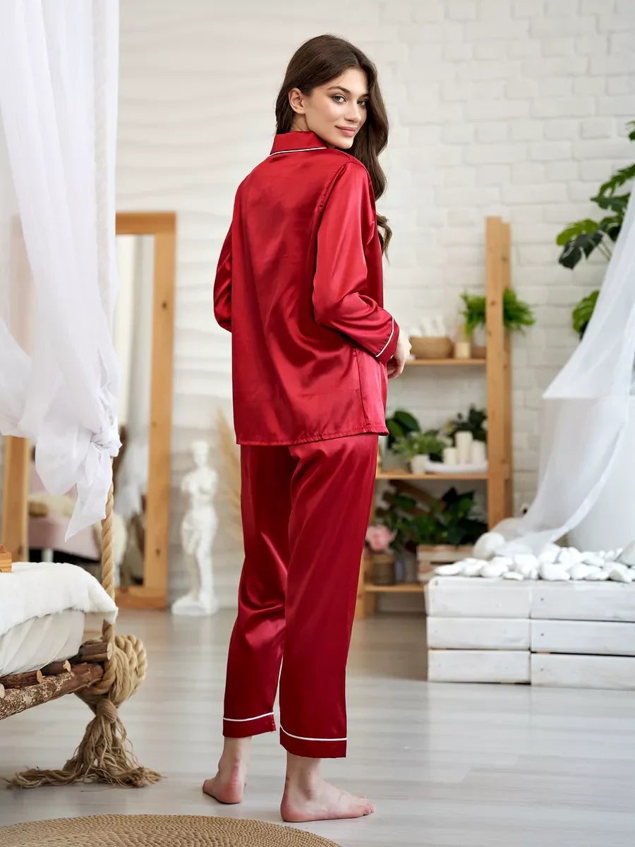 Ottavia — Pyjama satin & passepoil