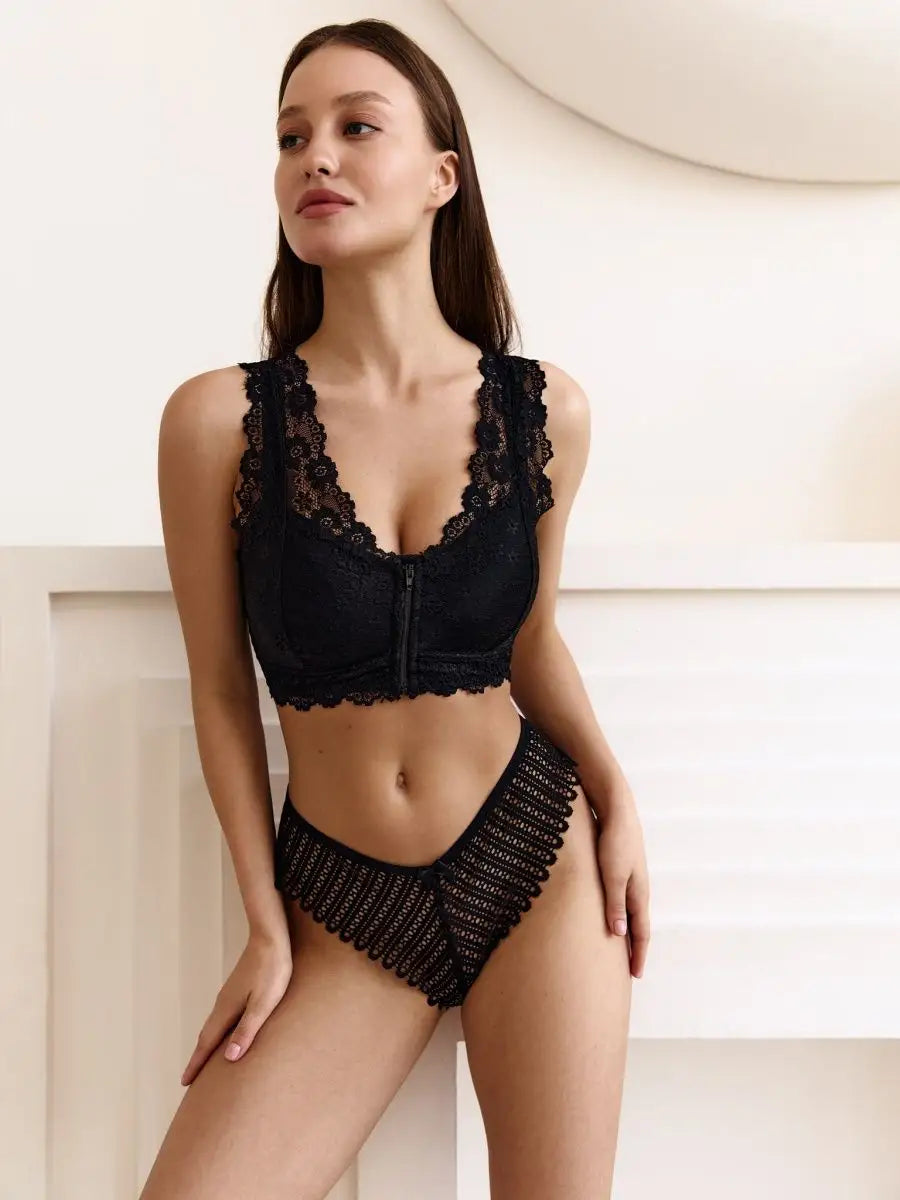 Sélénia — Soutien-gorge dentelle & zip