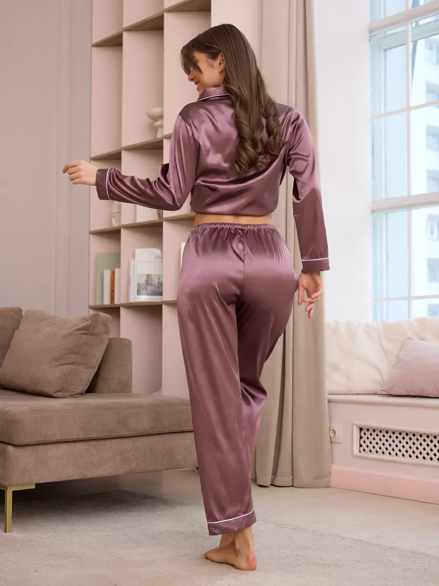 Ottavia — Pyjama satin & passepoil