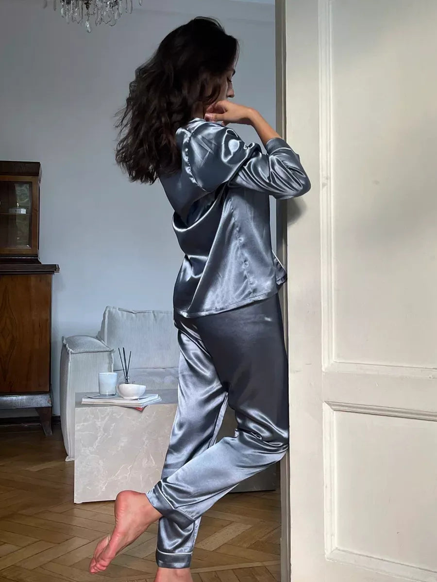Ottavia — Pyjama satin & passepoil