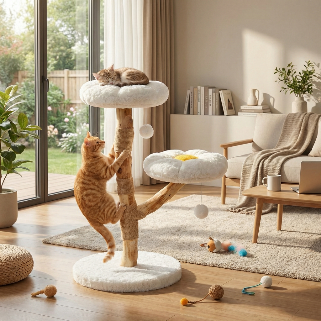 Arbre à chat Elio — Plateformes design 92 cm