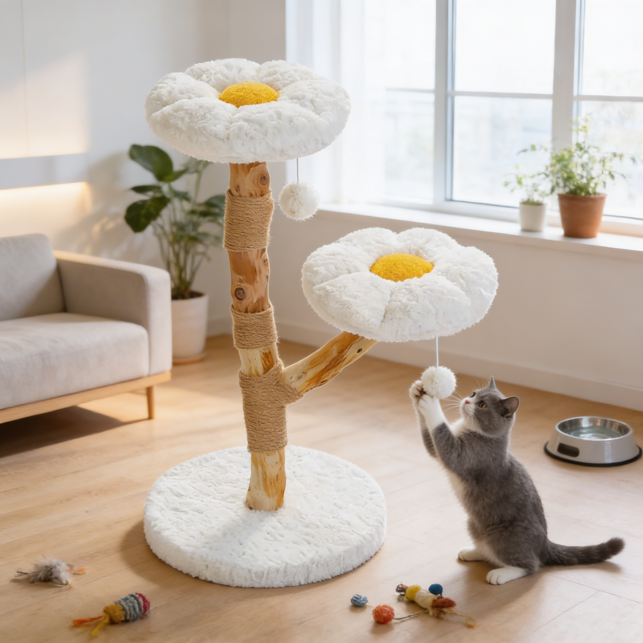 Arbre à chat Elio — Plateformes design 92 cm