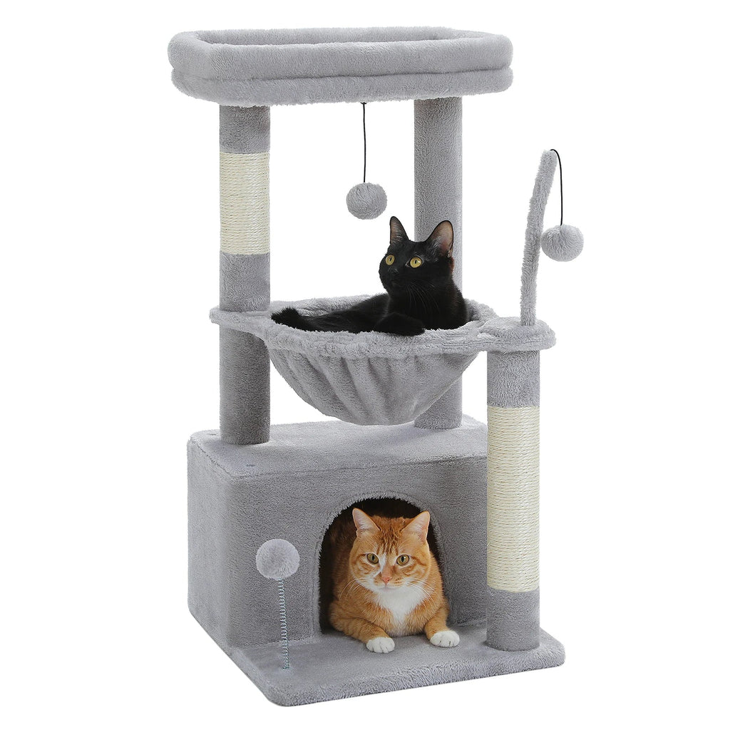 Arbre à chat Keïa — Double niveau compact 84 cm