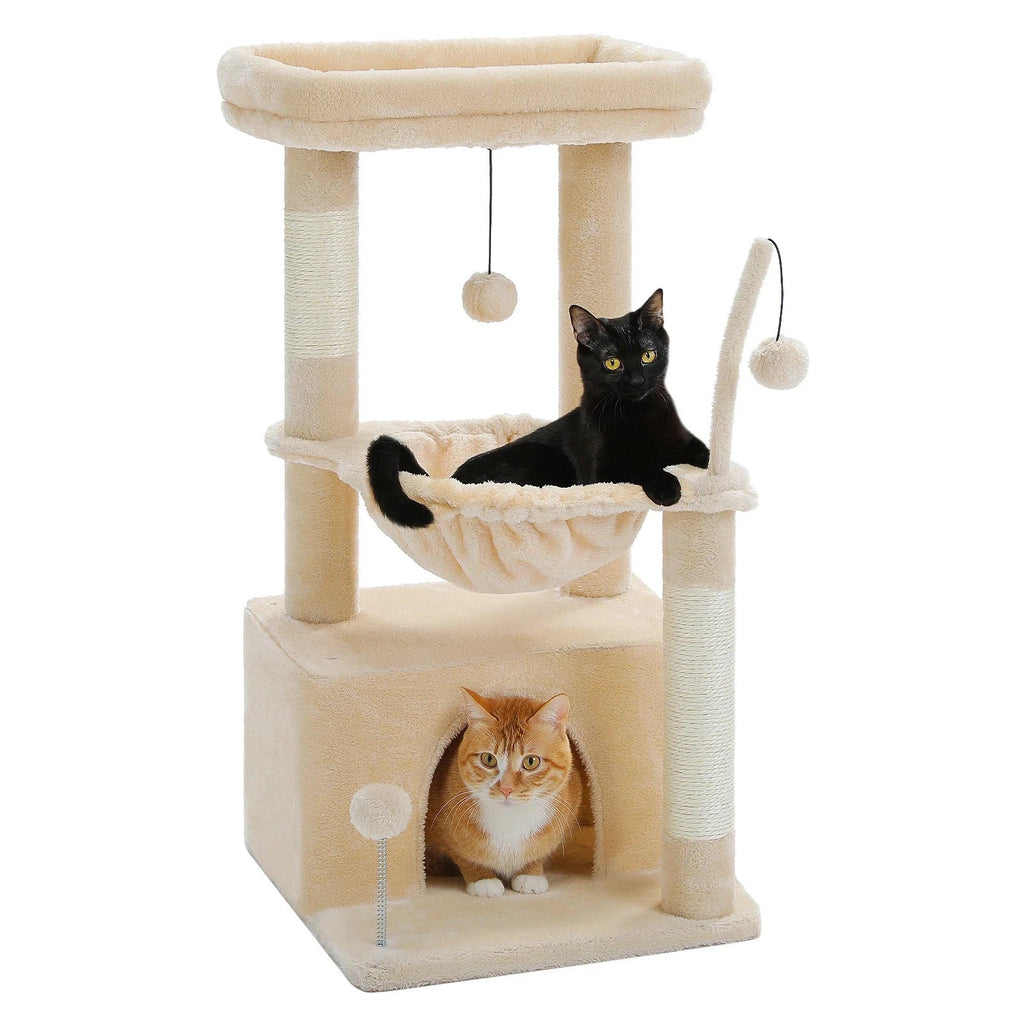 Arbre à chat Keïa — Double niveau compact 84 cm