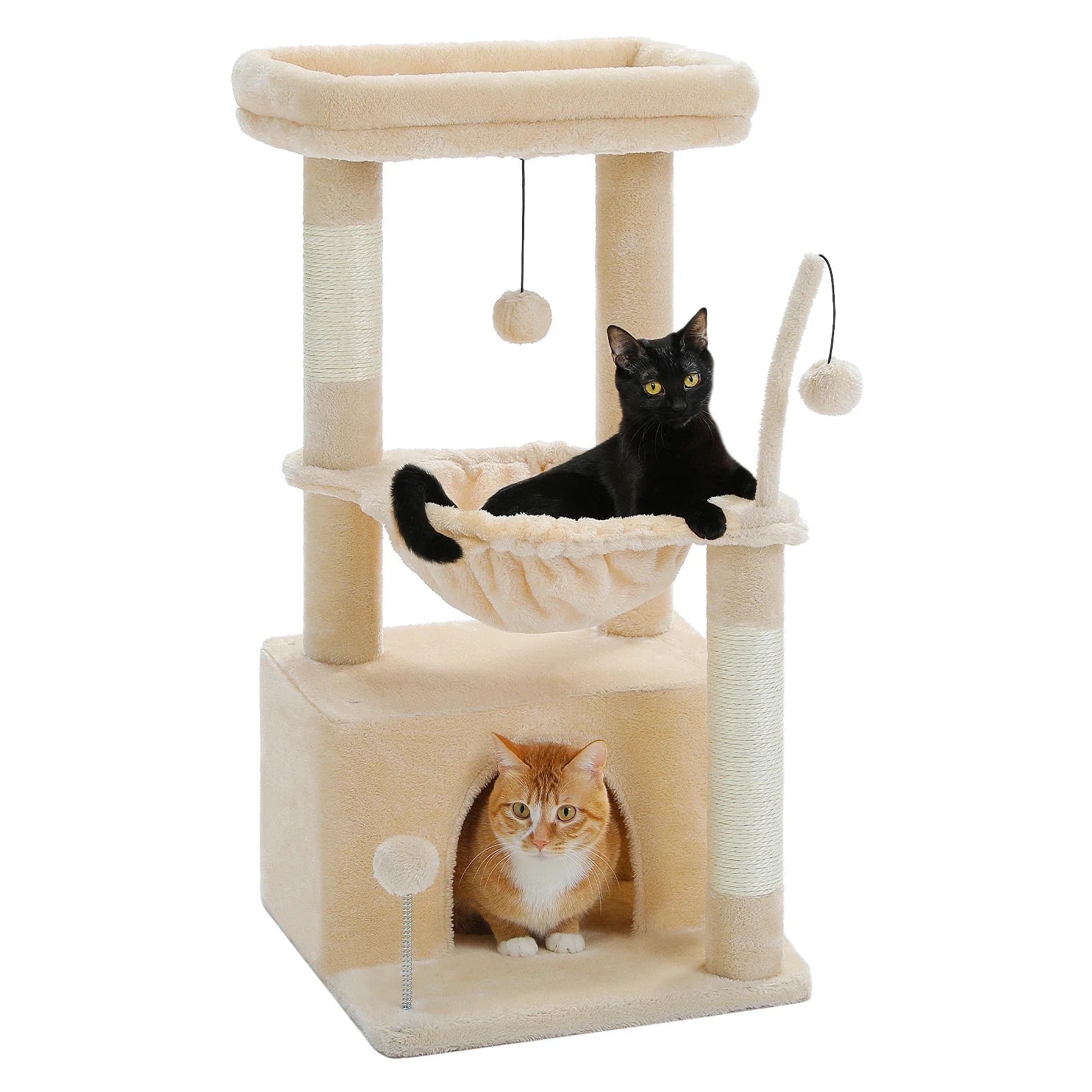 Arbre à chat Keïa — Double niveau compact 84 cm