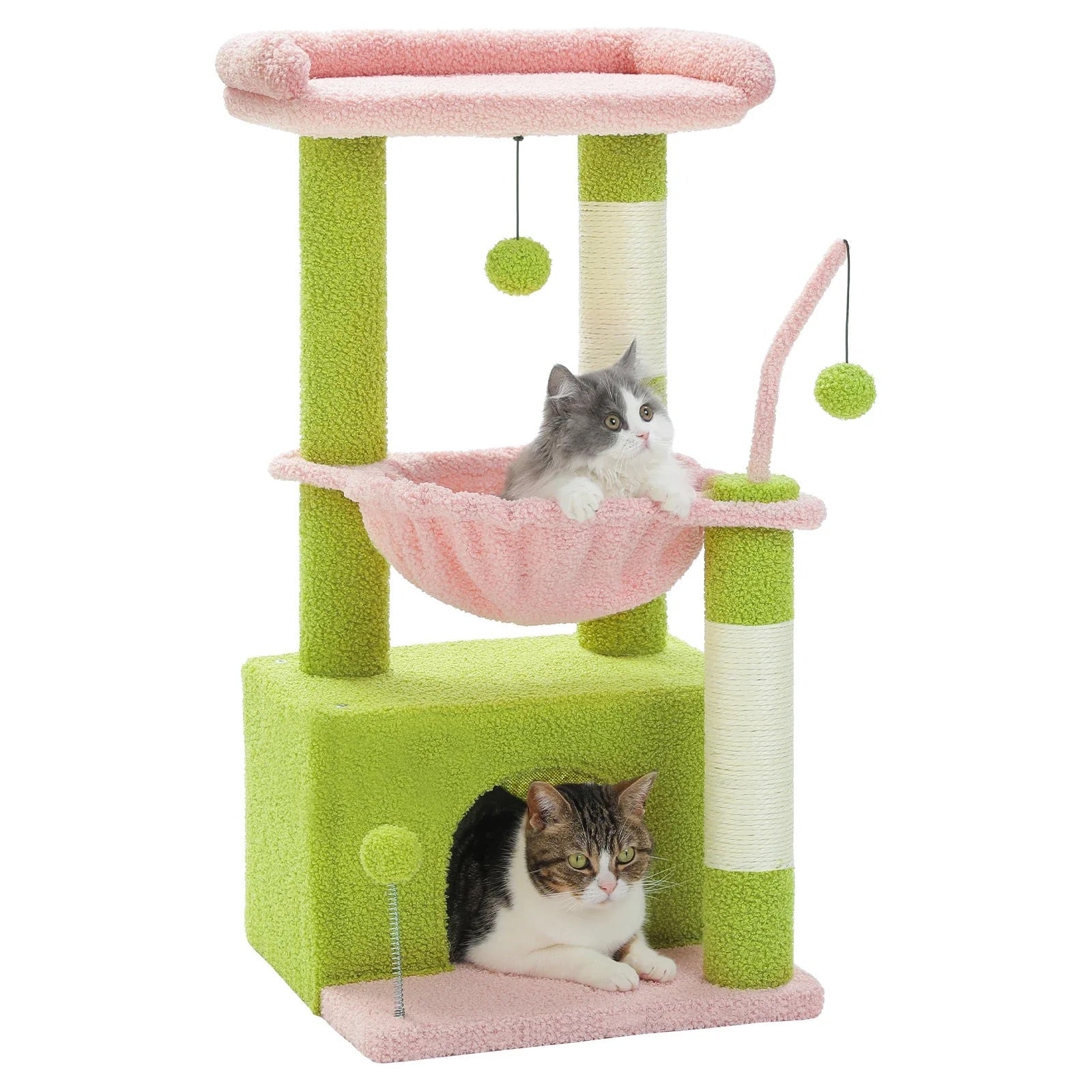 Arbre à chat Keïa — Double niveau compact 84 cm
