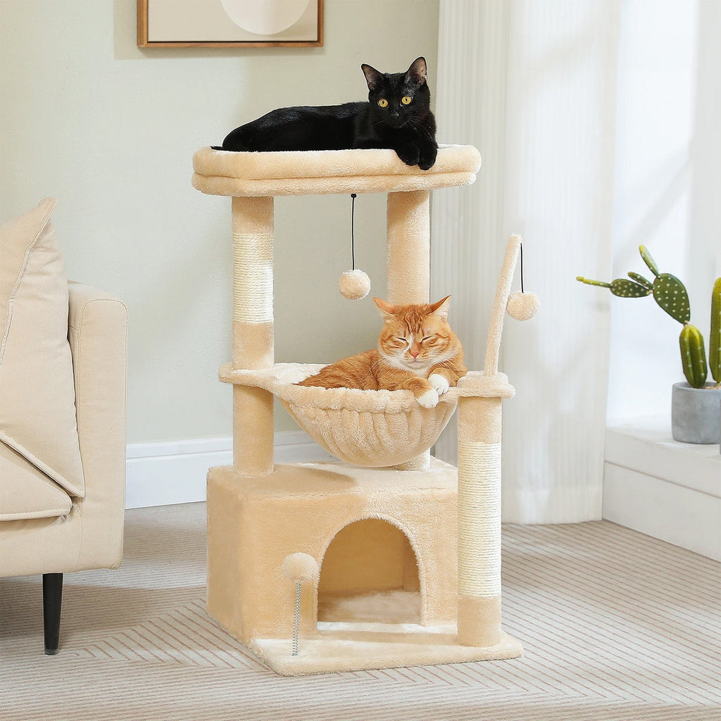 Arbre à chat Keïa — Double niveau compact 84 cm