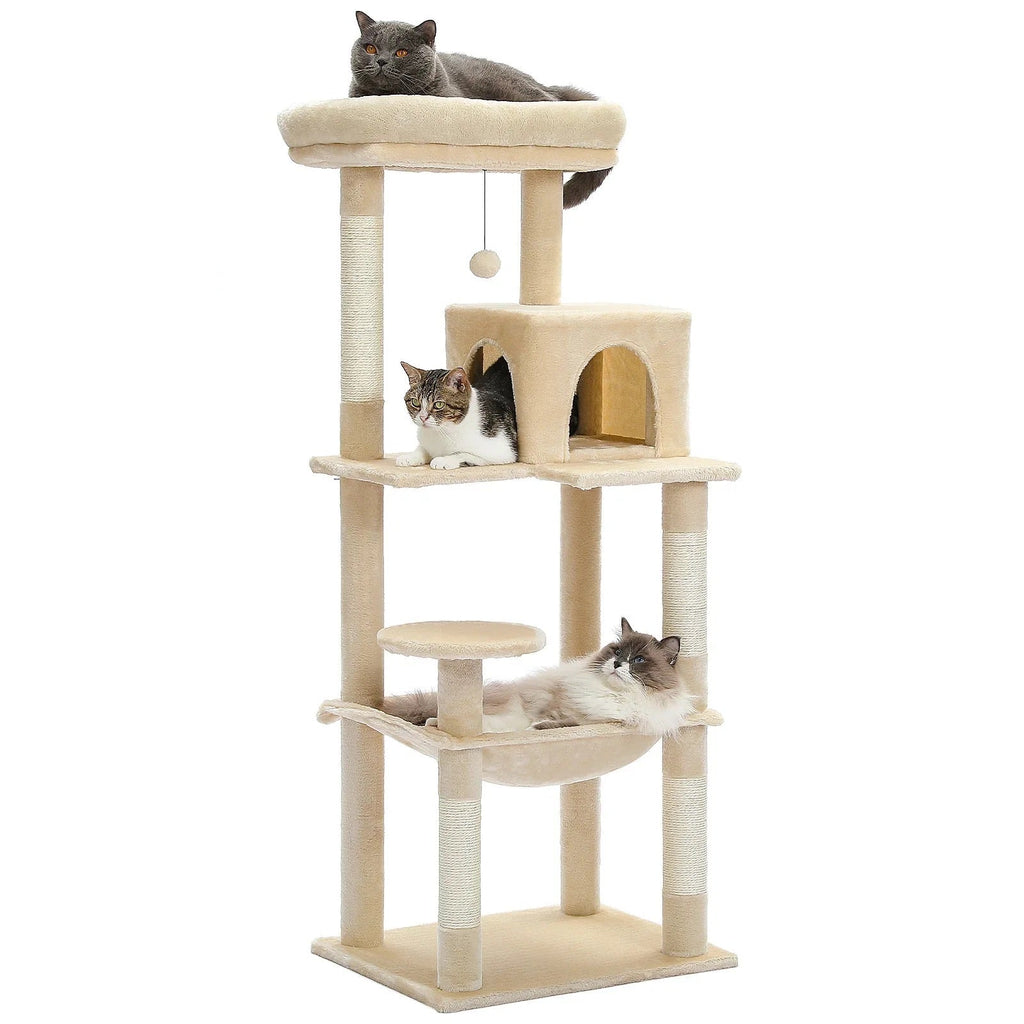 Arbre à chat Noma — 5 niveaux & repos en hauteur 143 cm