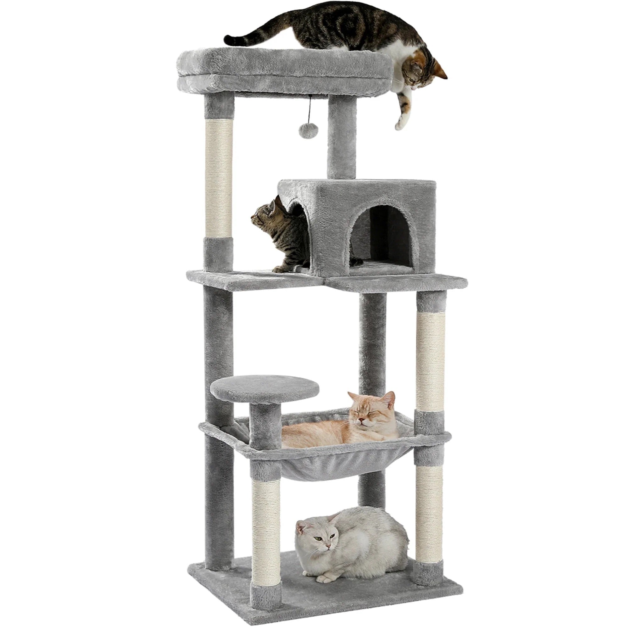 Arbre à chat Noma — 5 niveaux & repos en hauteur 143 cm