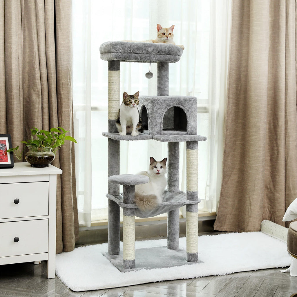 Arbre à chat Noma — 5 niveaux & repos en hauteur 143 cm