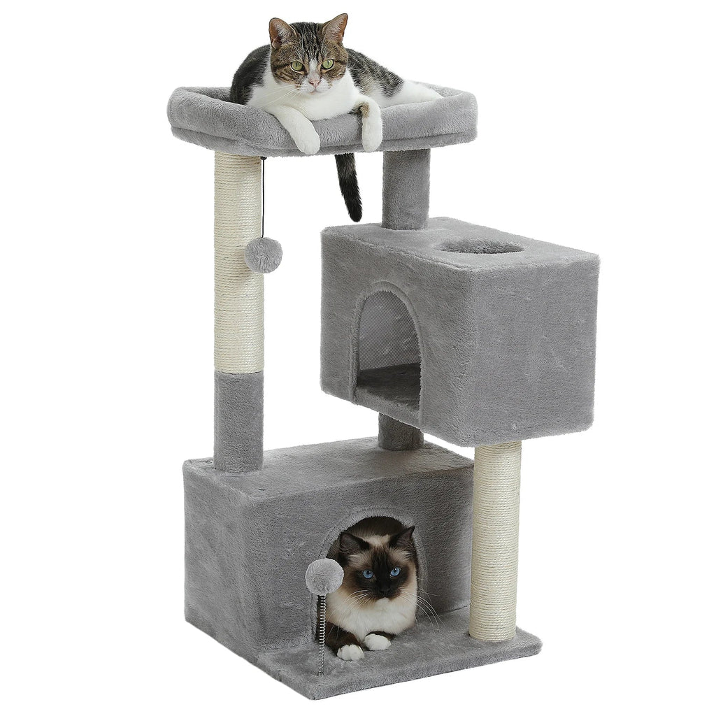 Arbre à chat Mino — Double niche compacte 80 cm