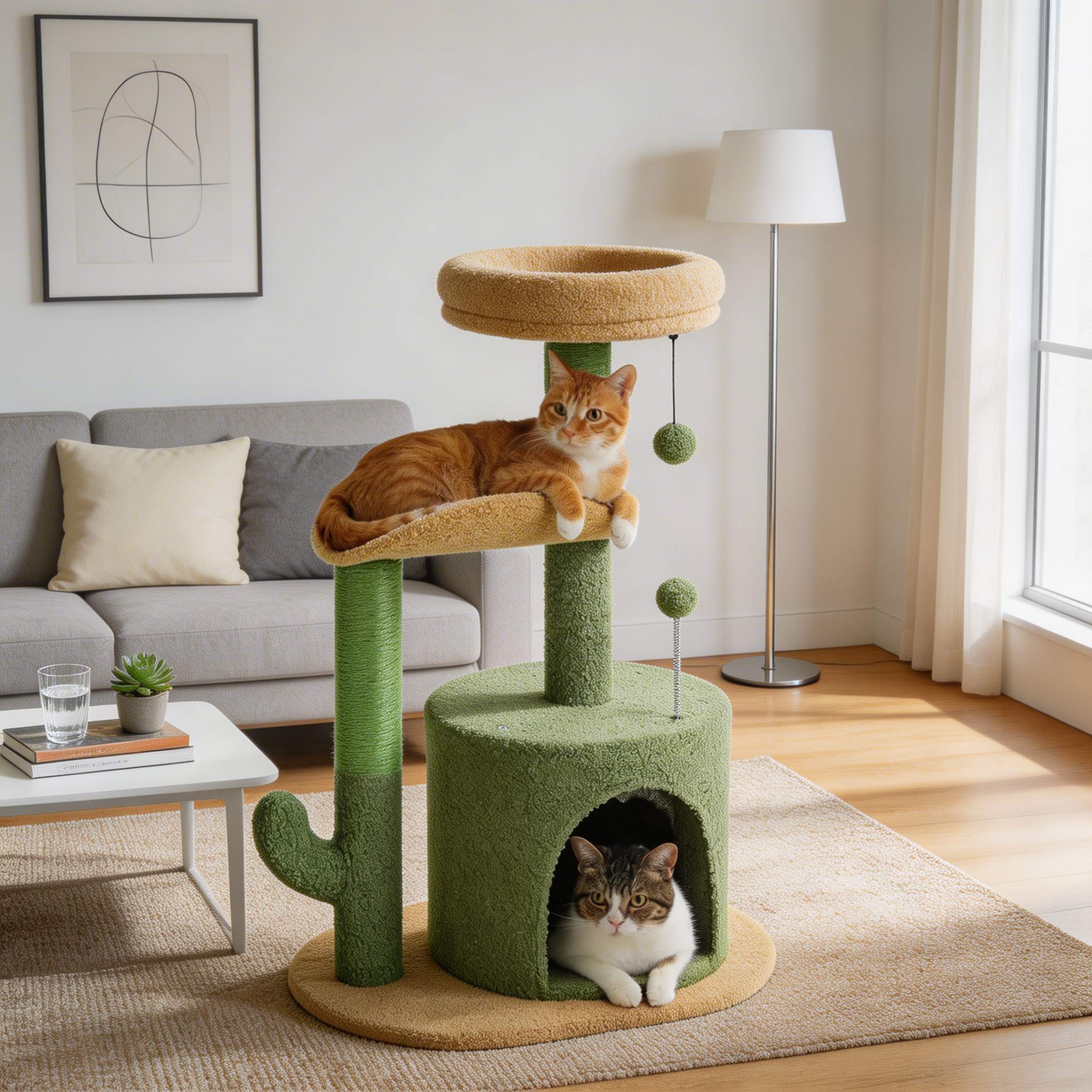 Arbre à chat Kova — Format compact 83 cm