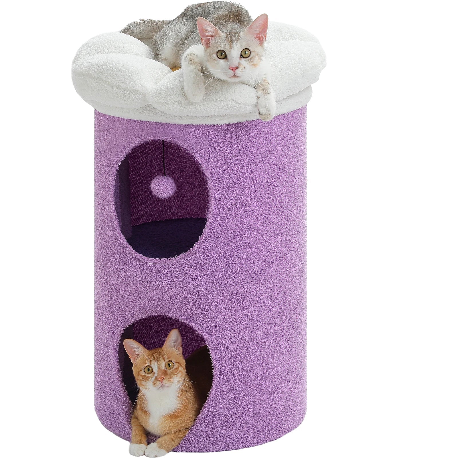 Arbre à chat Ovela — Double niche compacte 73 cm