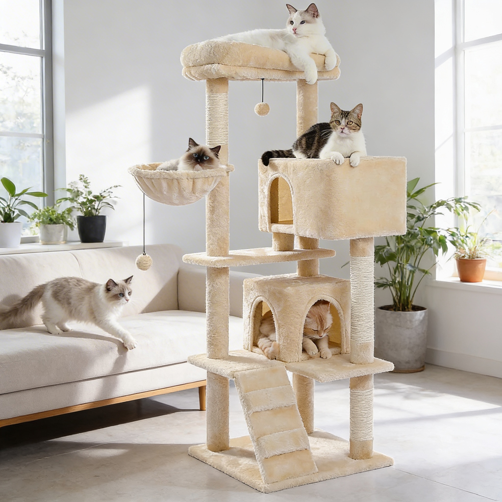 Arbre à chat Maelo — Multi-plateformes & niches 143 cm
