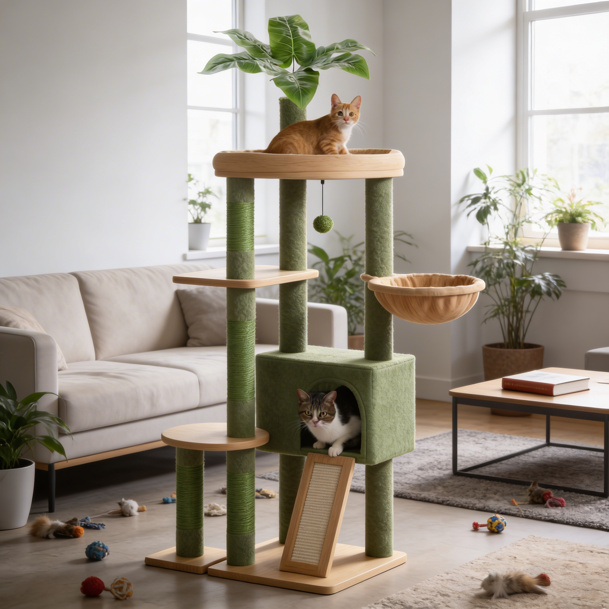 Arbre à chat Calma — Parcours vertical 135 cm