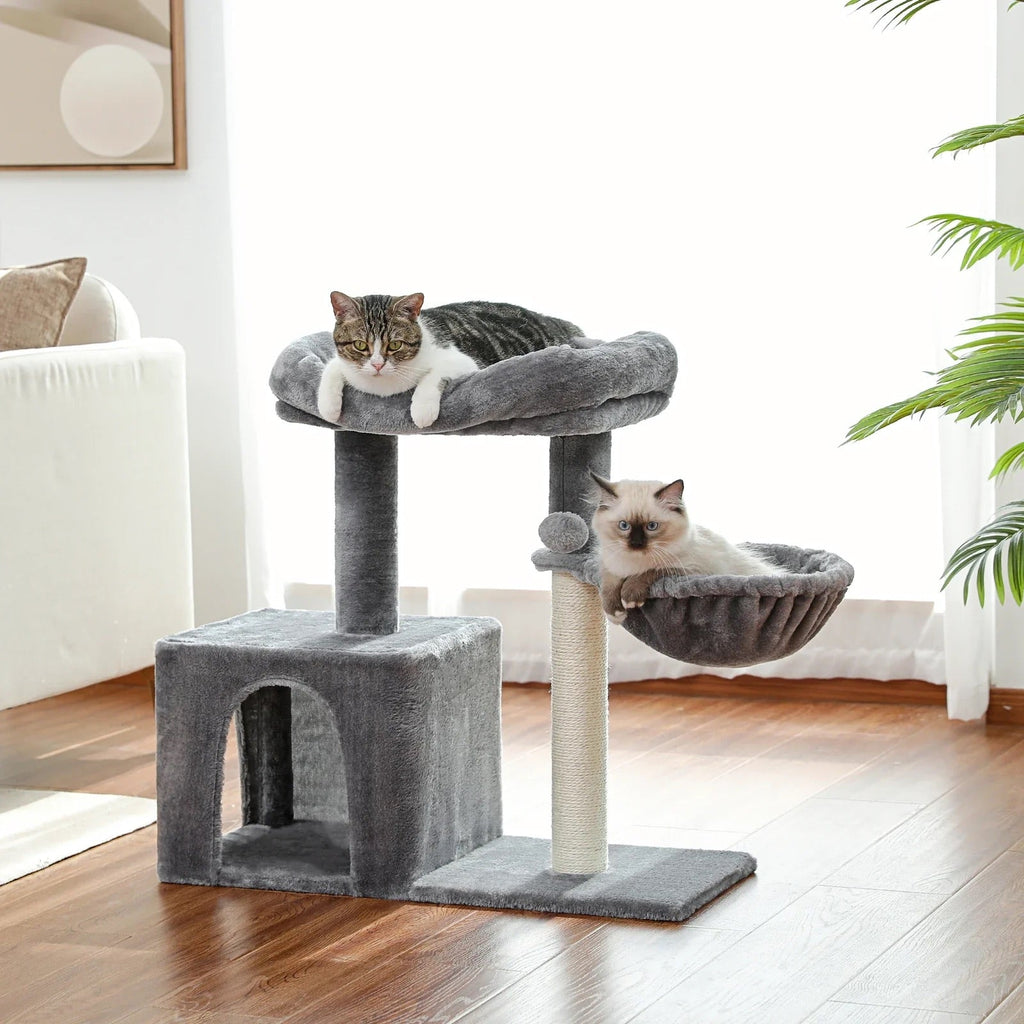 Arbre à chat Nivra — Niche & hamac compact 71 cm