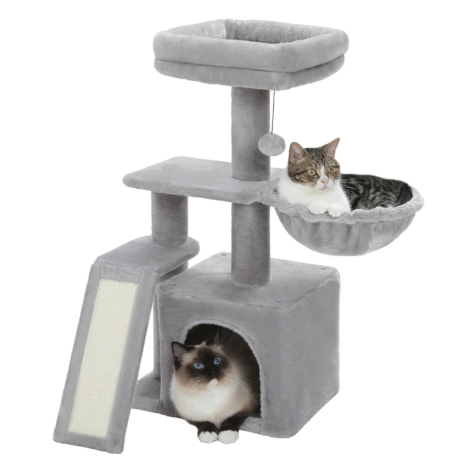 Arbre à chat Narae — Forme florale & repos compact 80 cm