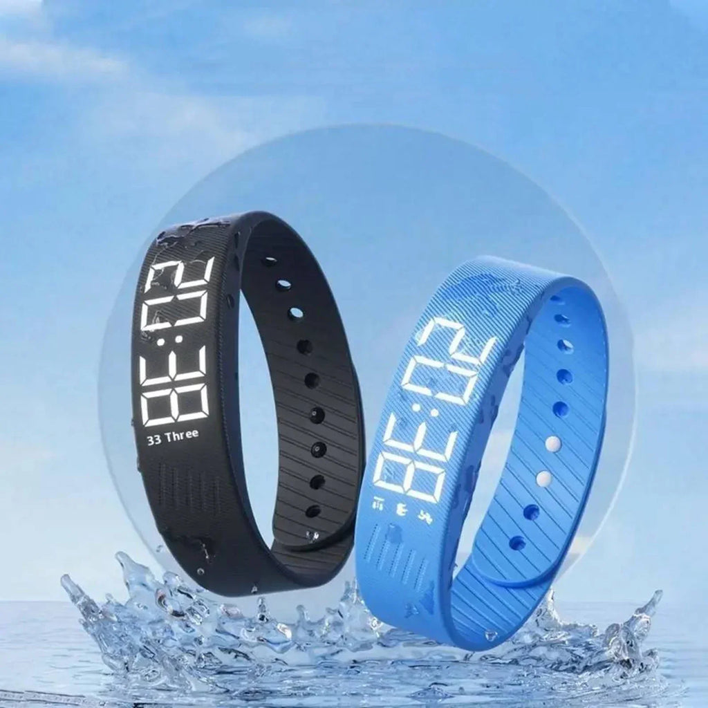 Bracelet Vibrant | Montre d'Alarme Silencieuse avec Réveil Doux | Design Étanche pour Un Réveil Paisible