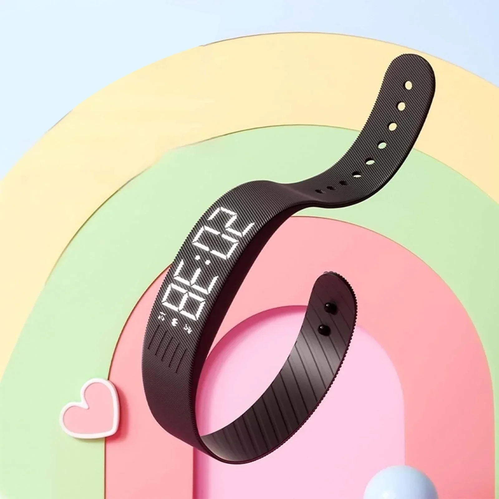 Bracelet Vibrant | Montre d'Alarme Silencieuse avec Réveil Doux | Design Étanche pour Un Réveil Paisible
