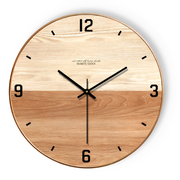 DUOTONE - Horloge murale bois double nuance