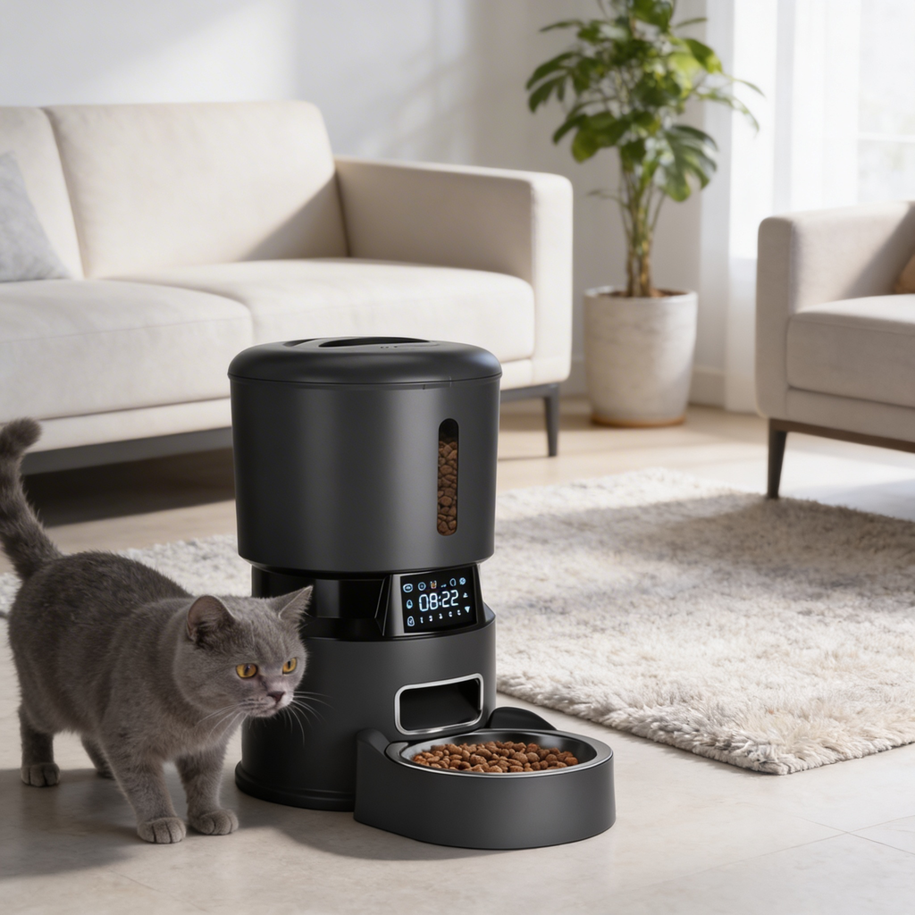 Distributeur de croquettes Elven — Écran tactile & repas programmés