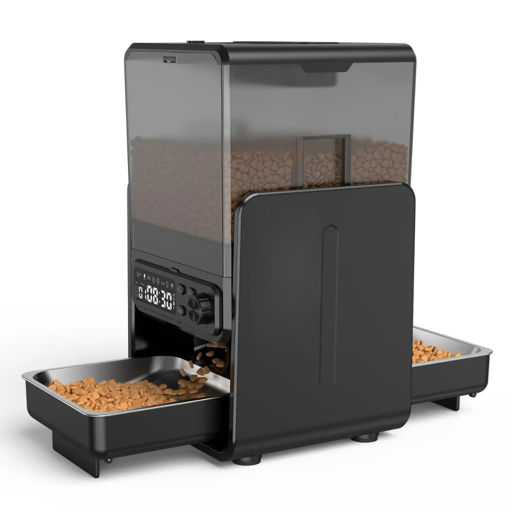 Distributeur de croquettes Noari — Double bol & programmation