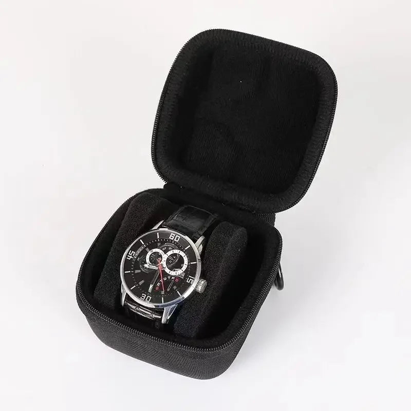 Étui de Voyage pour Montres | Rangement Rigide avec Oreiller Ajusté | Protection Supérieure pour Montres en Déplacement