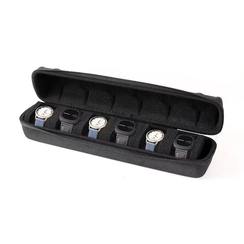Étui de Voyage pour Montres | Rangement Rigide avec Oreiller Ajusté | Protection Supérieure pour Montres en Déplacement