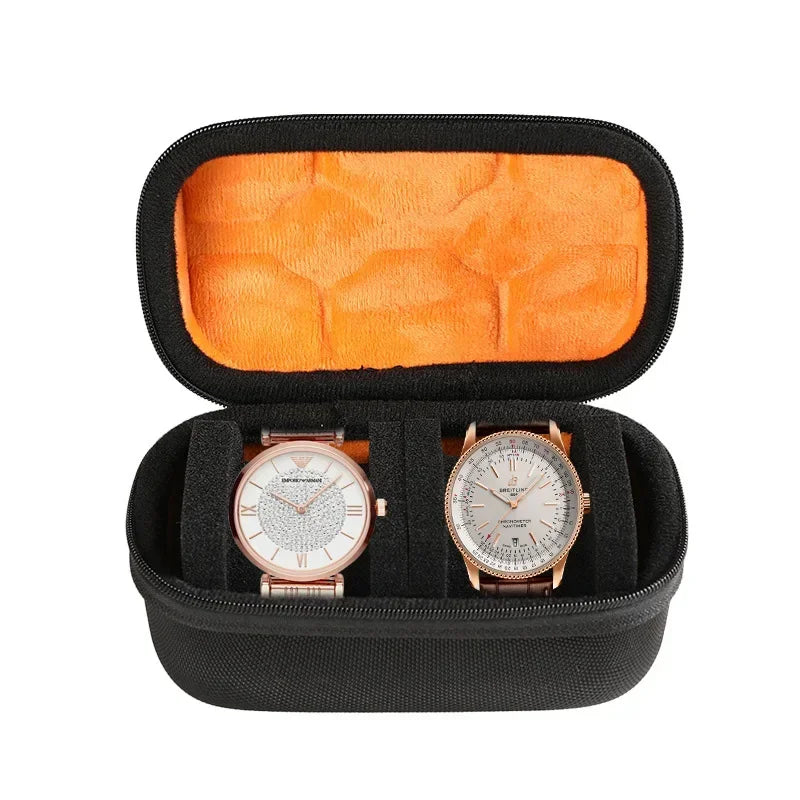 Étui de Voyage pour Montres | Rangement Rigide avec Oreiller Ajusté | Protection Supérieure pour Montres en Déplacement