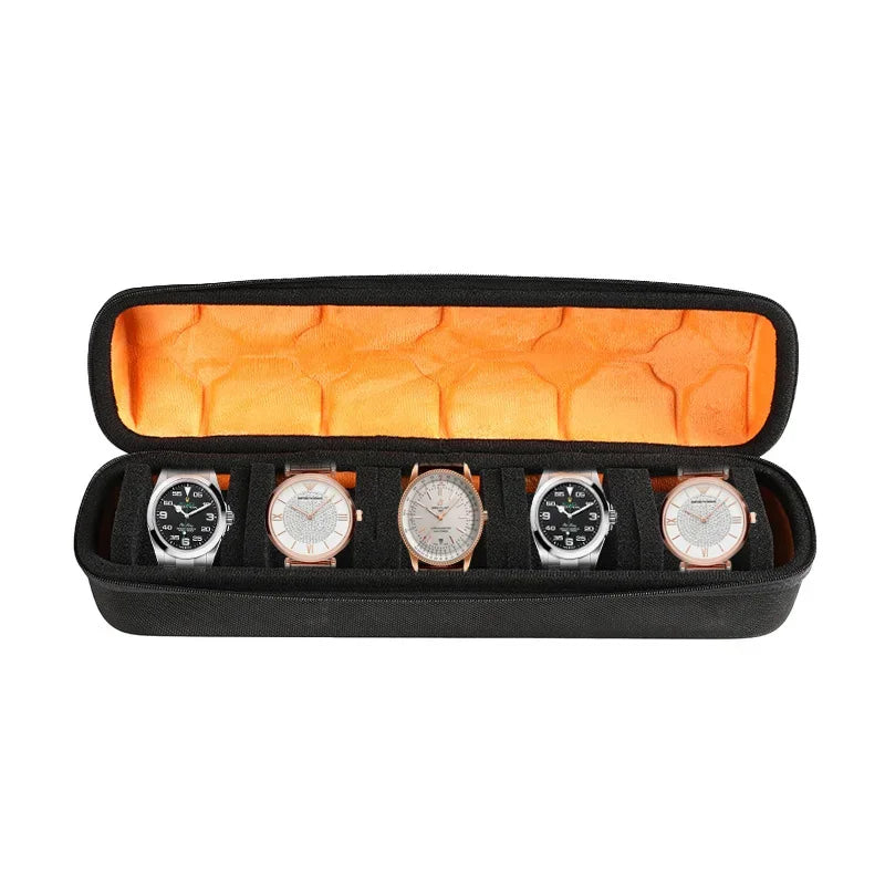 Étui de Voyage pour Montres | Rangement Rigide avec Oreiller Ajusté | Protection Supérieure pour Montres en Déplacement