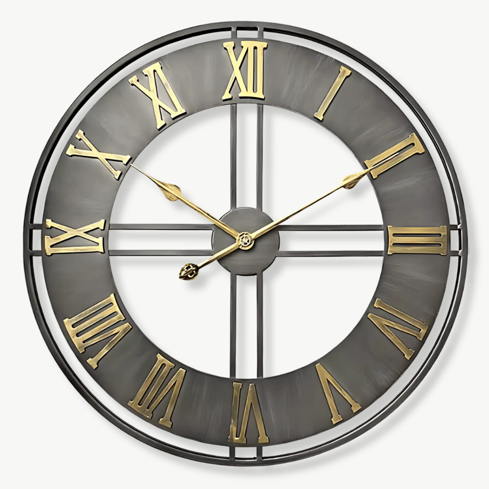 Grande Horloge Murale Industrielle