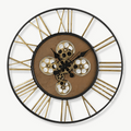 Grande Horloge Murale Steampunk avec Rouages
