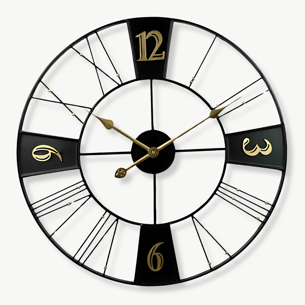 FACTORY - Grande horloge murale industrielle 60 cm