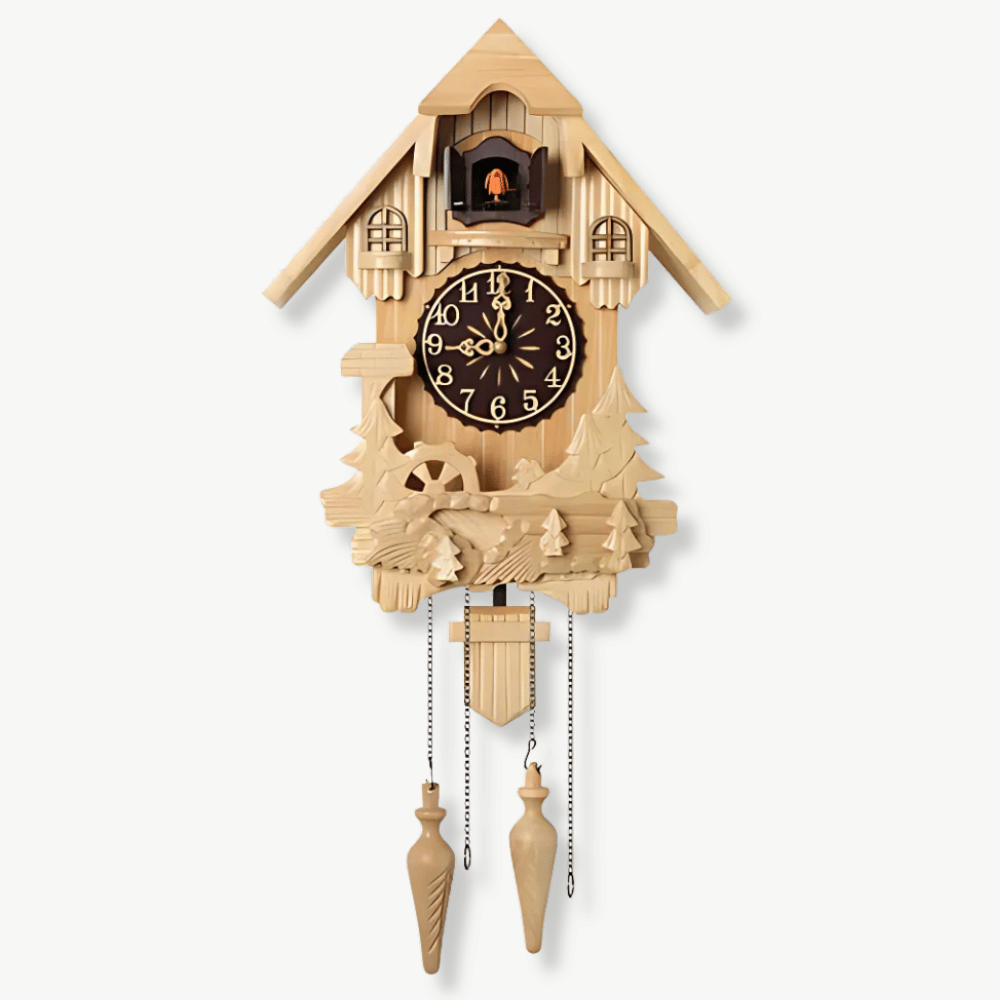 ROMAN - Horloge coucou bois cadran romain