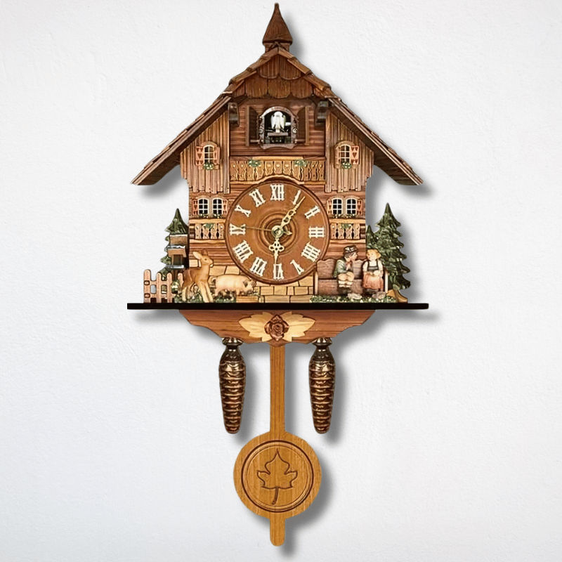 HELVIA - Horloge coucou chalet traditionnel