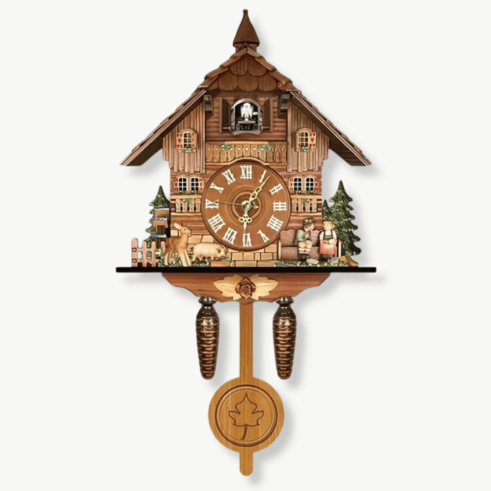 HELVIA - Horloge coucou chalet traditionnel