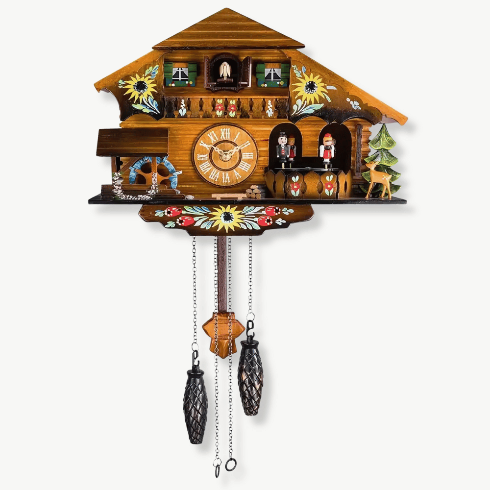 CABANE - Horloge coucou bois chalet