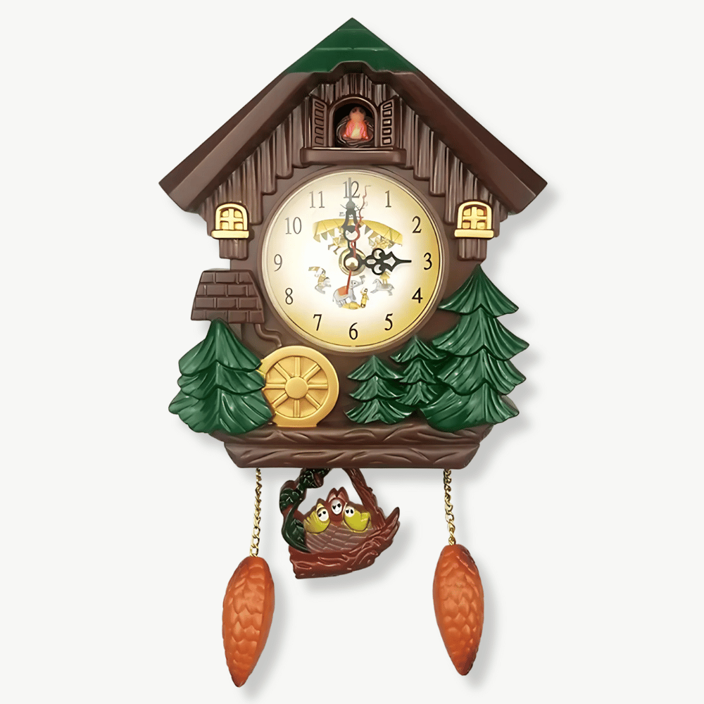 SYLVAN - Horloge coucou forêt maison