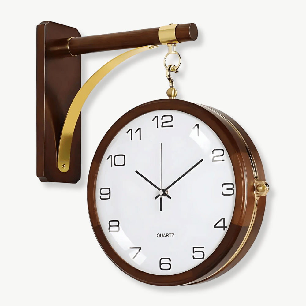 DOMA - Horloge double face décorative