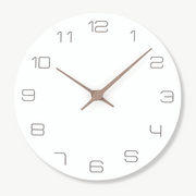 LUMI - Horloge murale bois blanc 30 cm