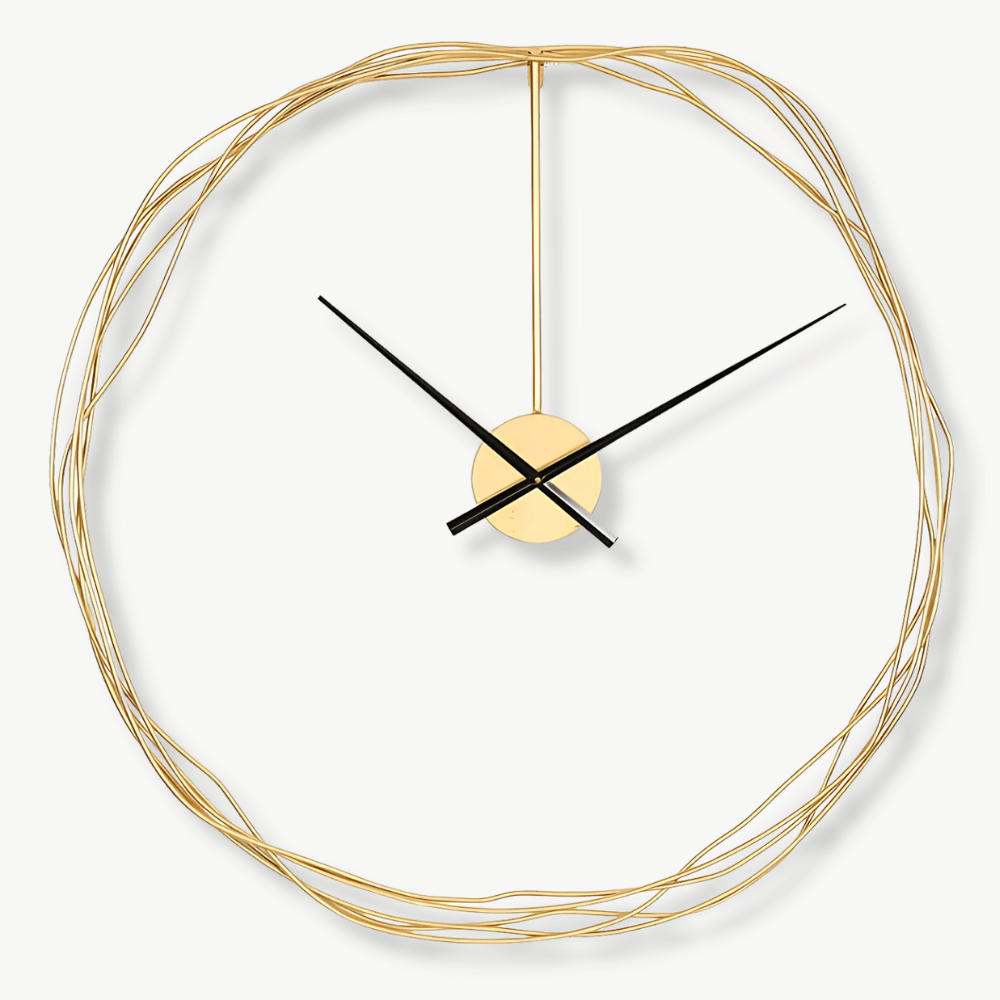 AUREA - Horloge murale design dorée