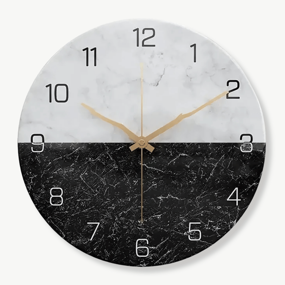 MARBEL - Horloge murale effet marbre