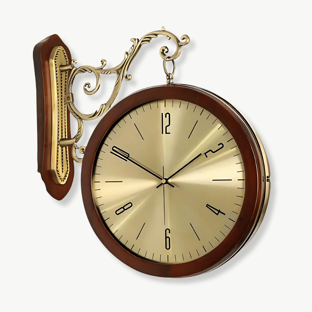 DEPOT - Horloge double face vintage 20 pouces