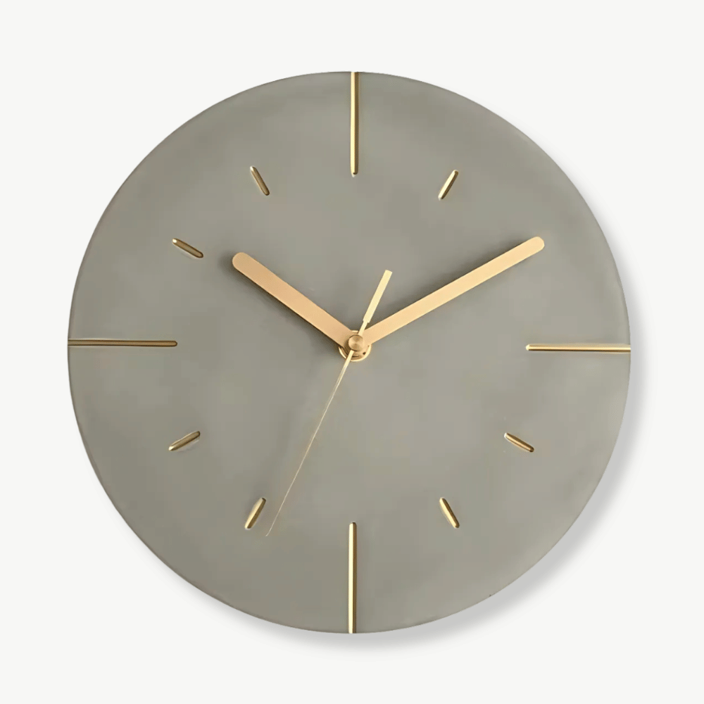 MINERAL - Horloge murale effet ciment